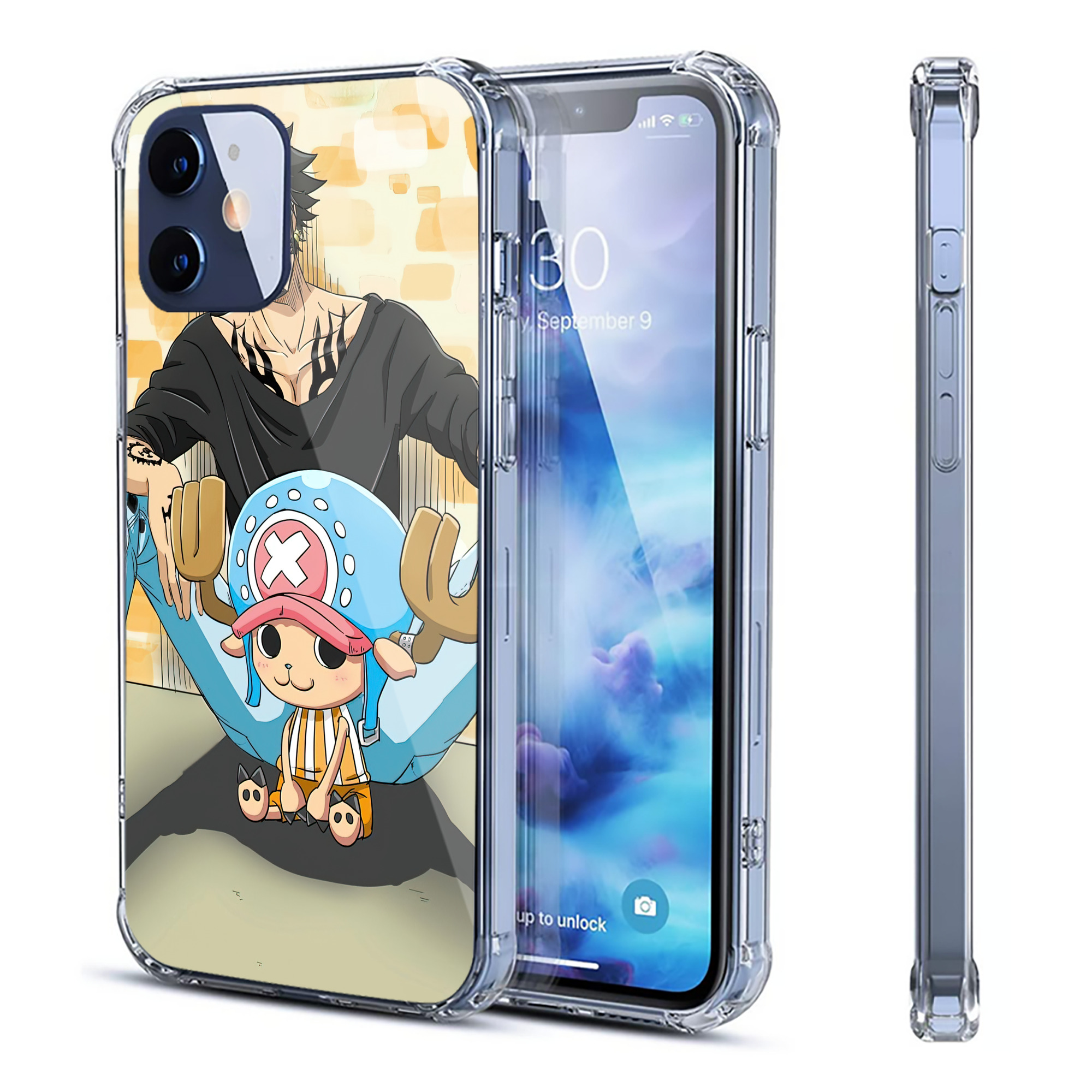 （画像用） ワンピース ONE PIECE 【iPhone 12シリーズ対応】透明スマホケース（クリアソフトケース）